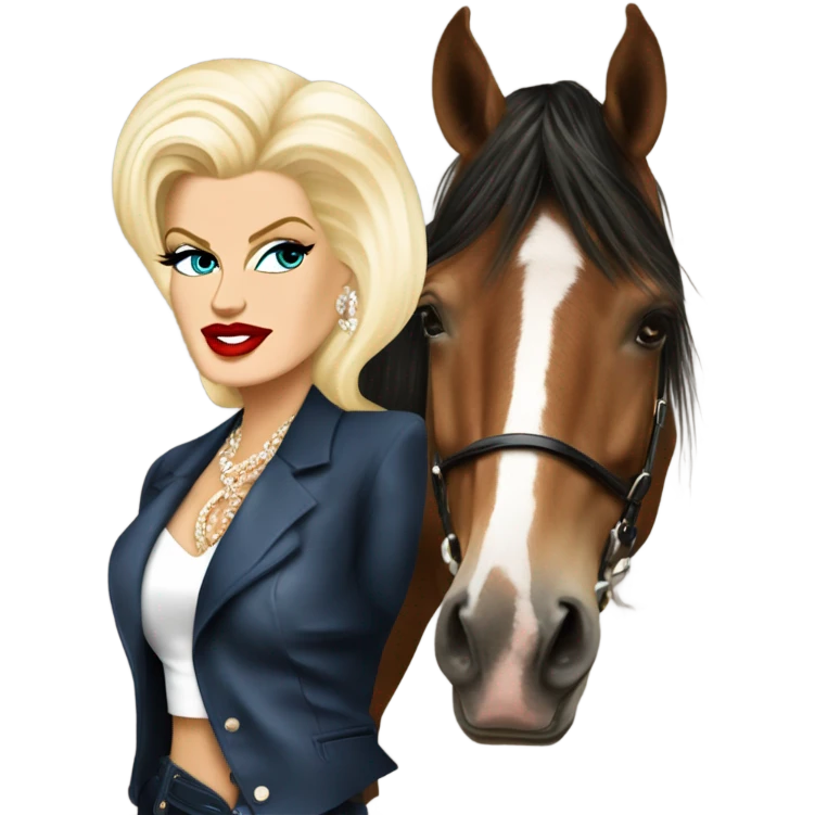 Anna Nicole smith horse emoji