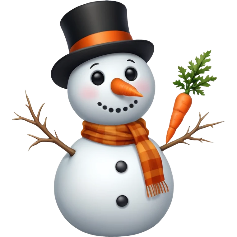 classic snowman emoji