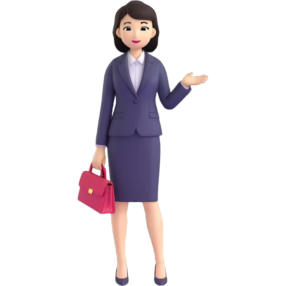 Japanese business woman in professional attire emoji