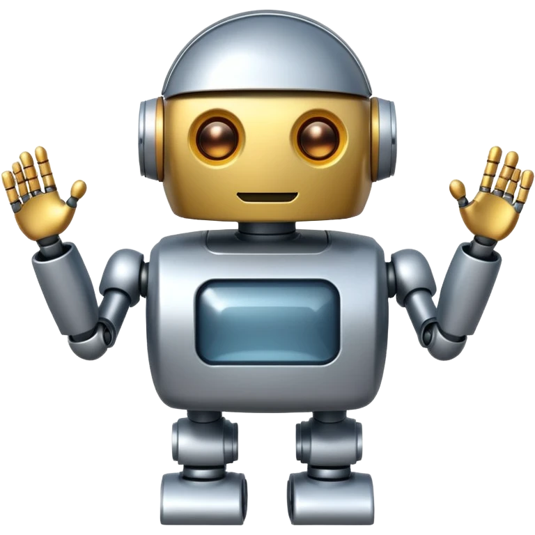 friendly robot emoji
