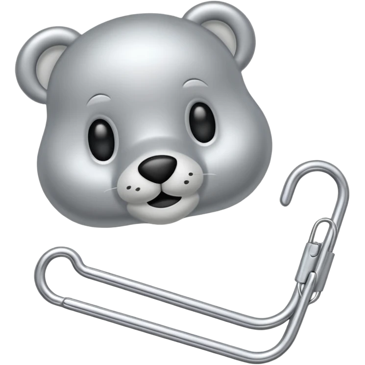 Paper clip stuffed animal emoji