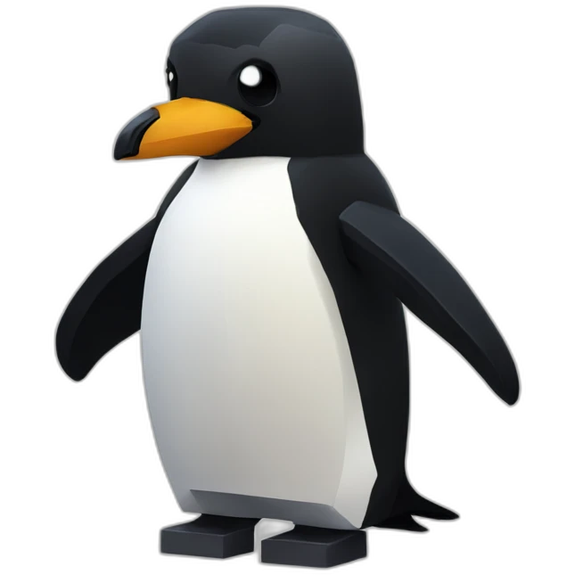Minecraft penguin emoji