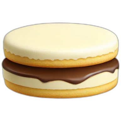 white chocolate alfajor emoji