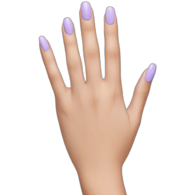 pastel purple nails emoji