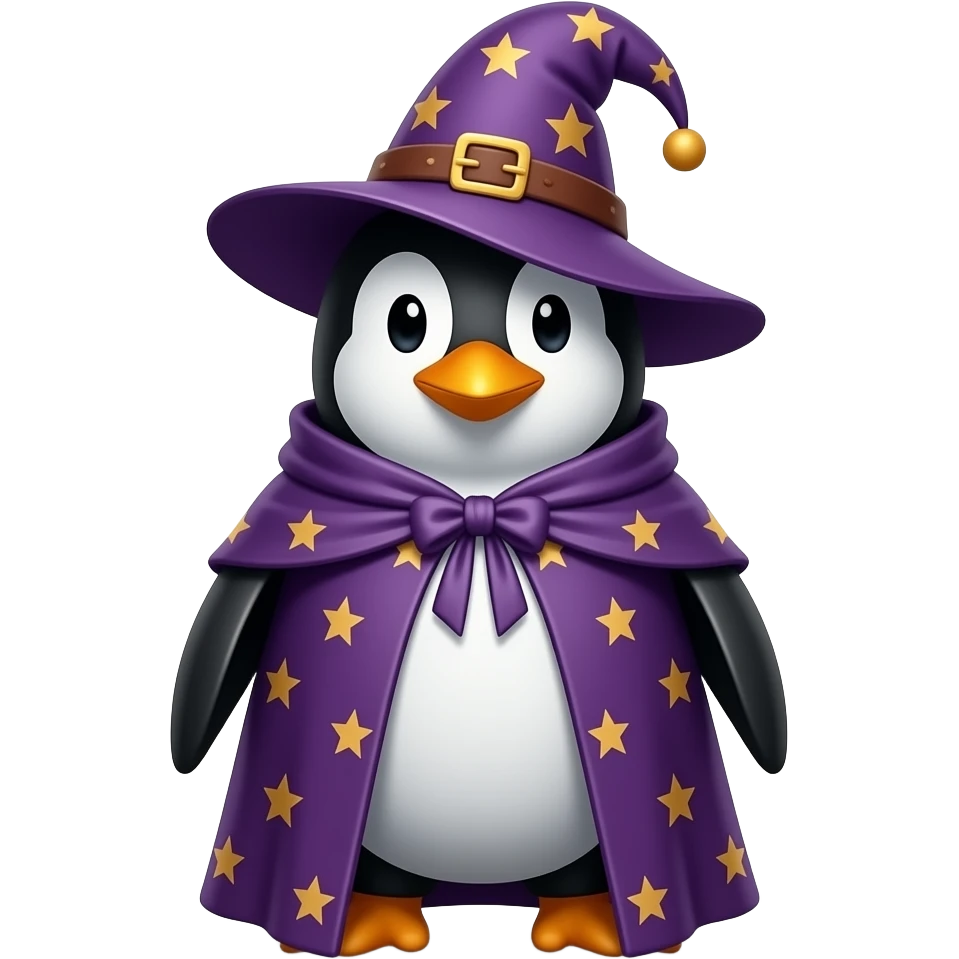 Penguin Wizard emoji