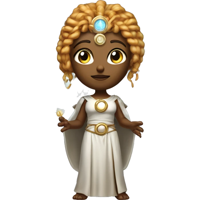 Technomancy Goddess is a mystical being who controls both magic and technology. She can cast spells on technological networks. Her powers blend the ancient art of magic with advanced cybernetics and technology. She can command machines emoji