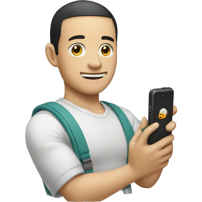 Sinchan holding mobile  emoji