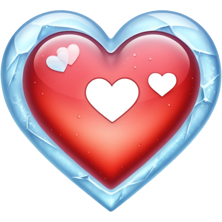 Heart on ice emoji