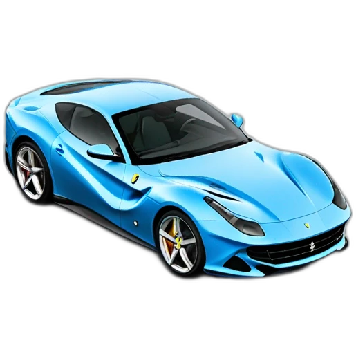 Ferrari 812 gts bleu clair emoji