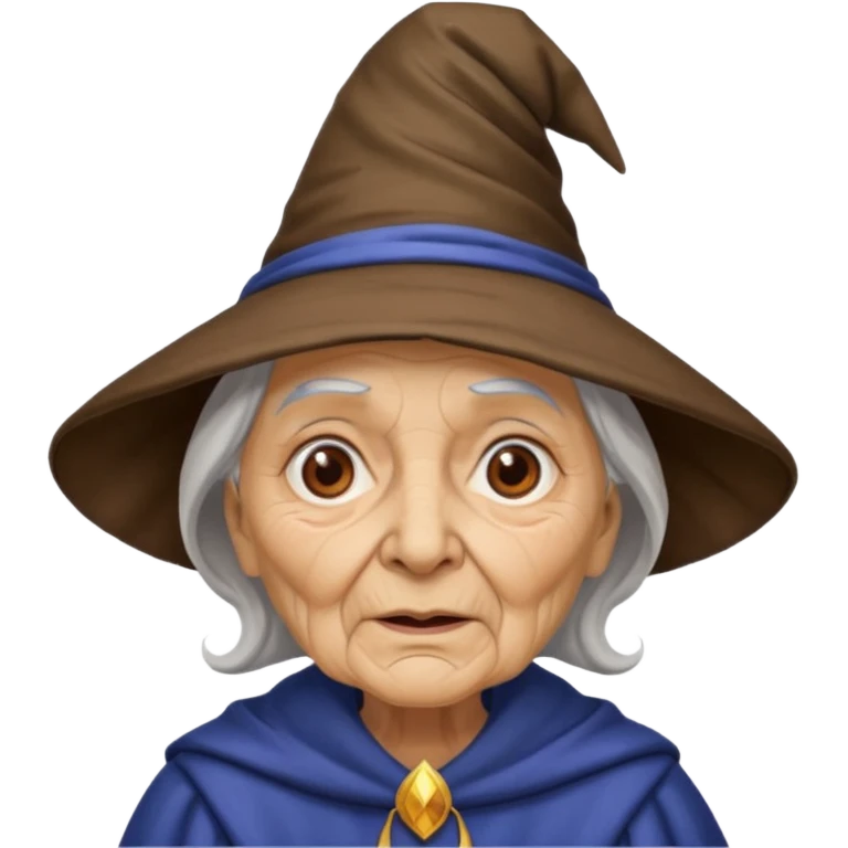 wizard old woman  emoji