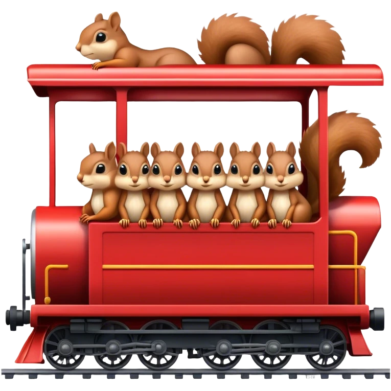 squirrel train emoji