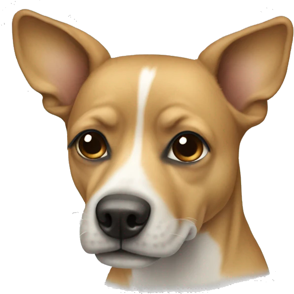 Faded dog emoji