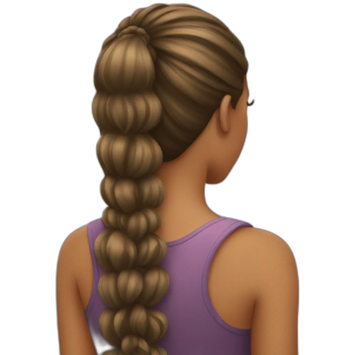 Girl from the back emoji