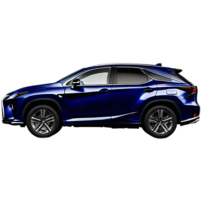 lexus rx 2019 dark blue one car emoji