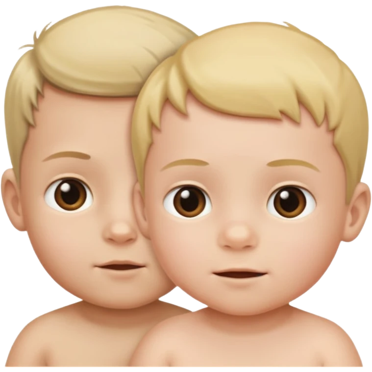 On the left side, it is half a photo of a baby, on the right side, it is half a photo of a young boy. Half baby half boy emoji