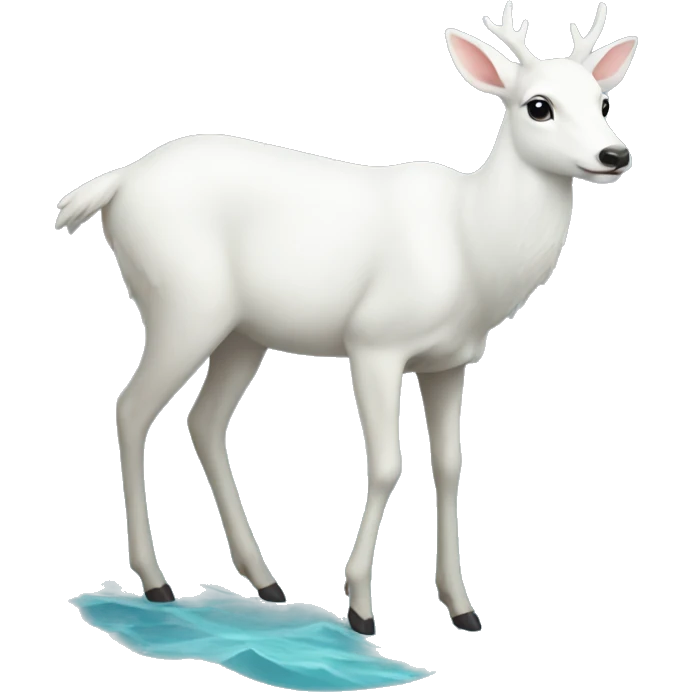 white deer see the sea emoji