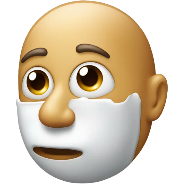 Human smelling sugar  with nose  emoji