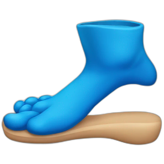 blue feet emoji