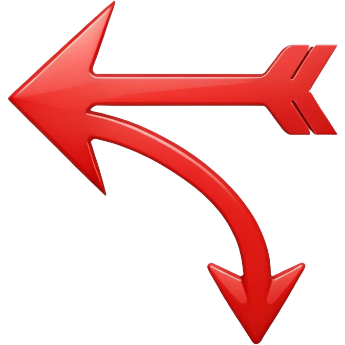 arrow icon red emoji