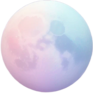 Pastel moon  emoji