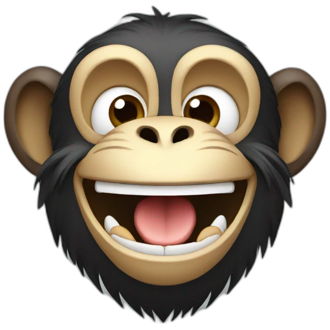 monkey laughing emoji