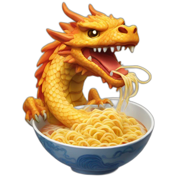 ramen dragon emoji