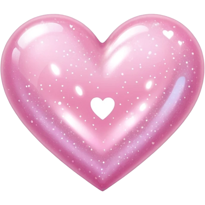 pastel pink glittery heart emoji