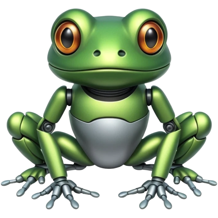 robotic frog emoji