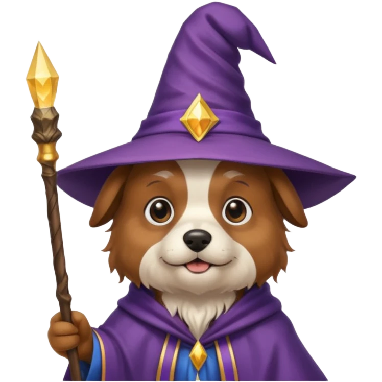 Dog wizard  emoji