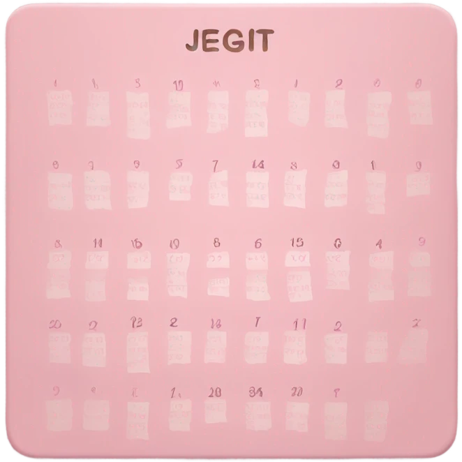 light pink calendar  emoji