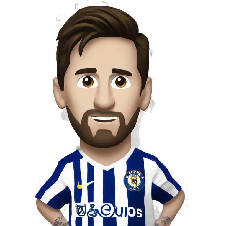 lionel messi on chelsea emoji