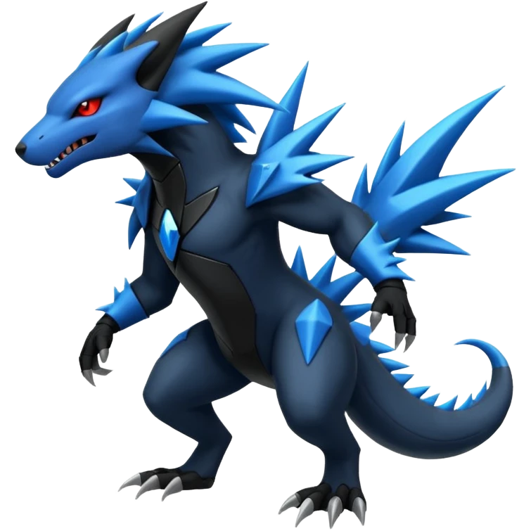 Edgy futuristic Zoroark-Salandit-Zekrom-fusion emoji
