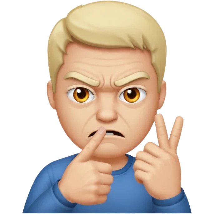 Cree moi un emoji d’un humain qui fait un doigt d’honneur  emoji