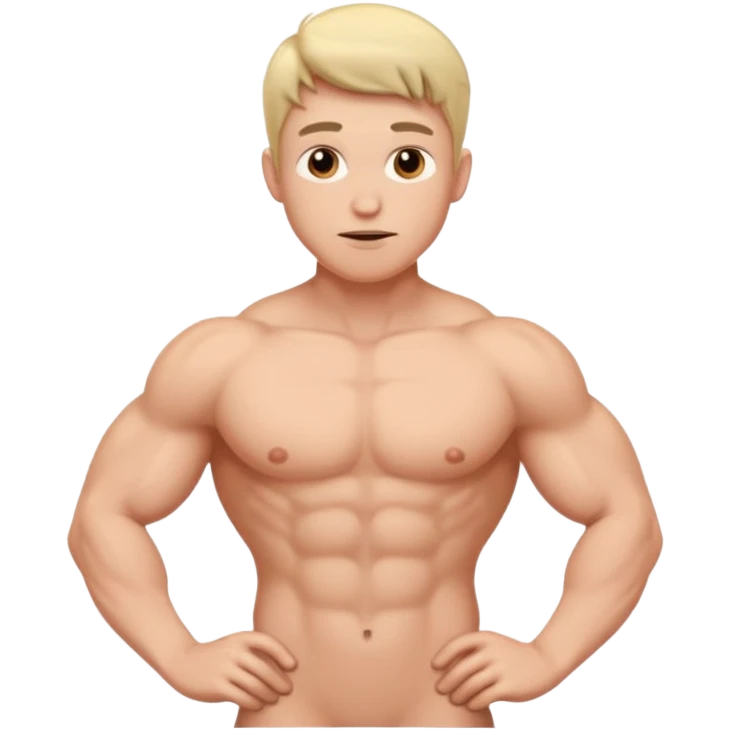 Nude guy with penis emoji