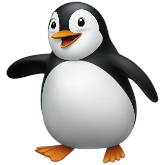 pingüino bailando emoji