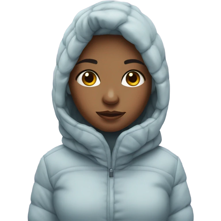 Pretty girl cold emoji
