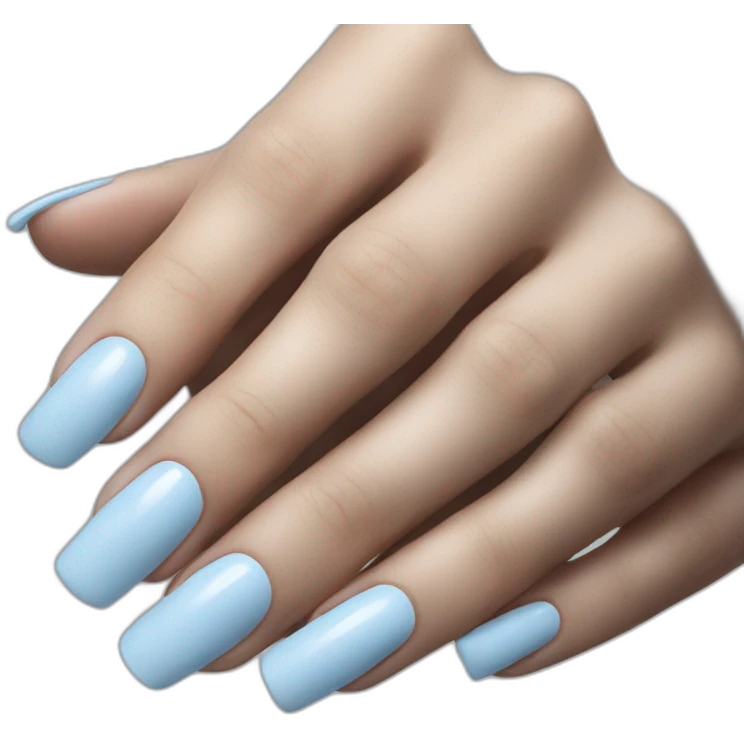 Light blue nails emoji