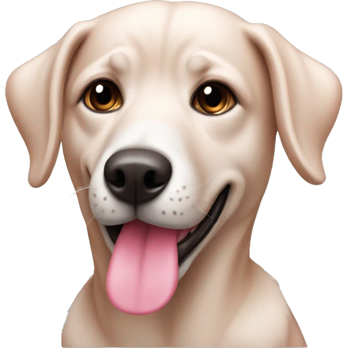 perro rosado emoji