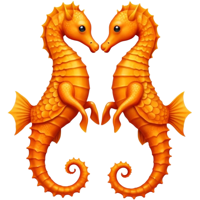 two seahorses emoji