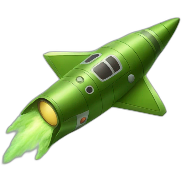 moss-green-rocketship emoji