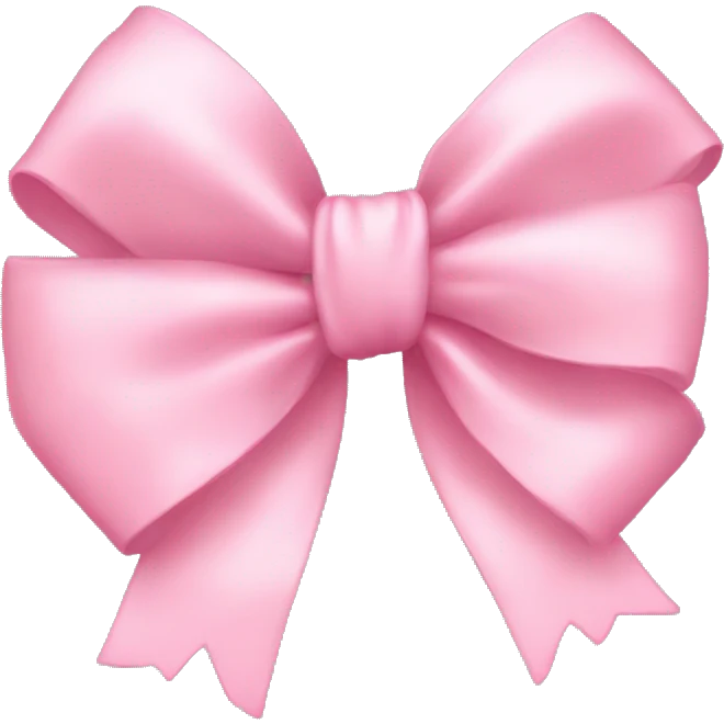 Create a baby pink bow  emoji