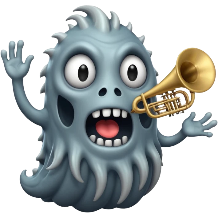 A floating monster that sings by pushing air through hollow chambers in its body like a living wind instrument. Its tone shifts as it drifts higher or lower. emoji