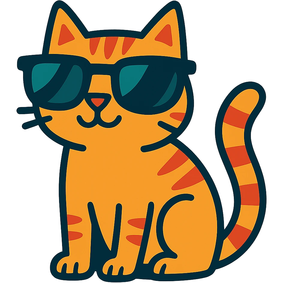 cat wearing sunglasses emoji