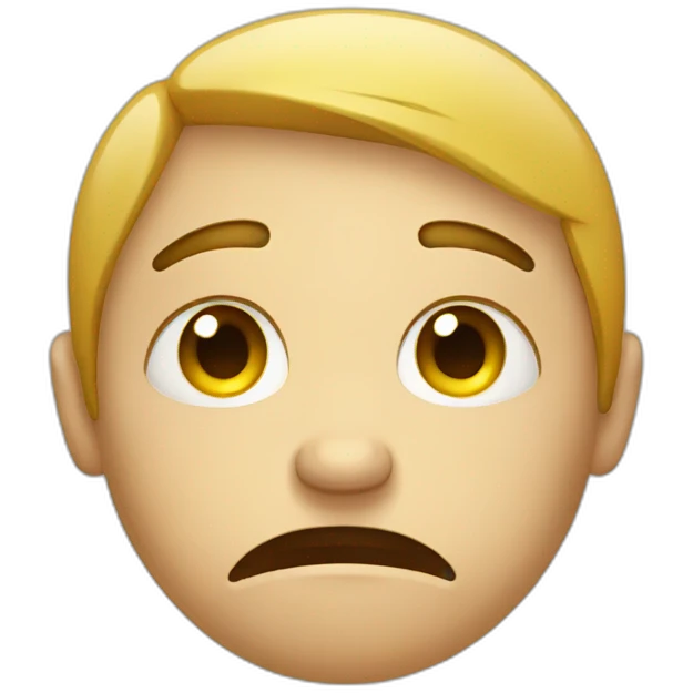 sad face emoji