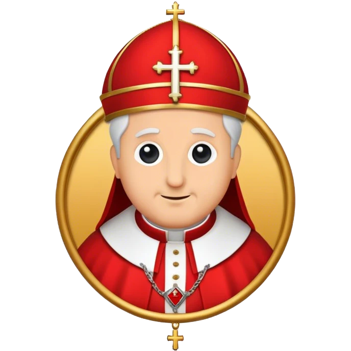 pope emblem red emoji