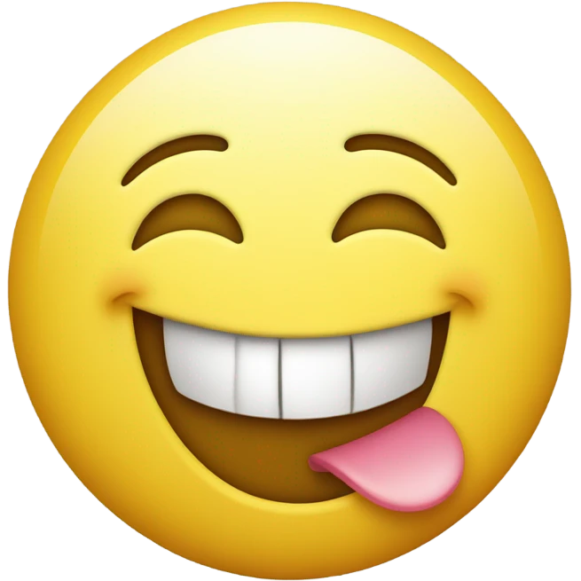 Smiley face with eye roll emoji