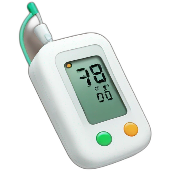 Continuous glucose monitor emoji