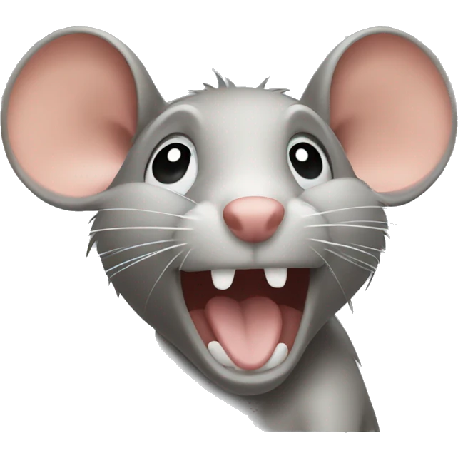 A rat about to throw up  emoji