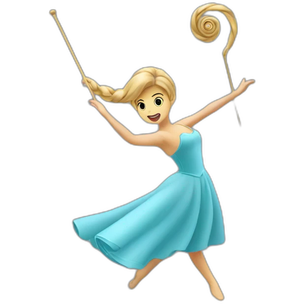 Bâton de twirling emoji