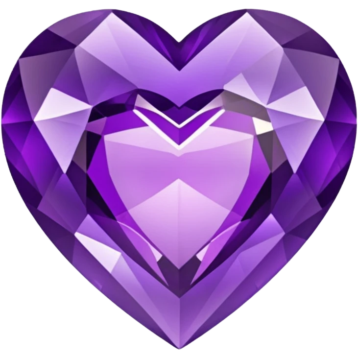 Purple gem heart emoji